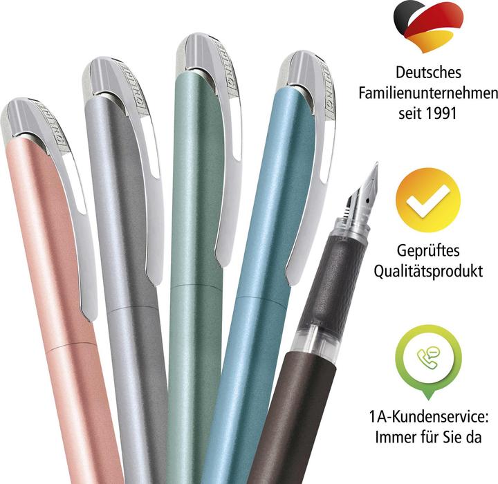 Produktbild Online Füllhalter College M 12583/3D Metallic Blue (Metallic Blue, 1x)