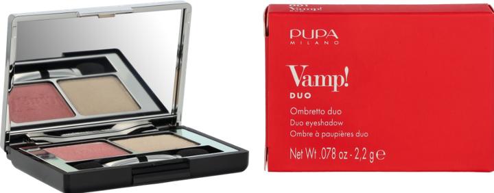 Immagine prodotto Pupa Milano Pupa Vamp Compact Duo Doppio Ombretto 001 2.2G (001 Rose Perlage)