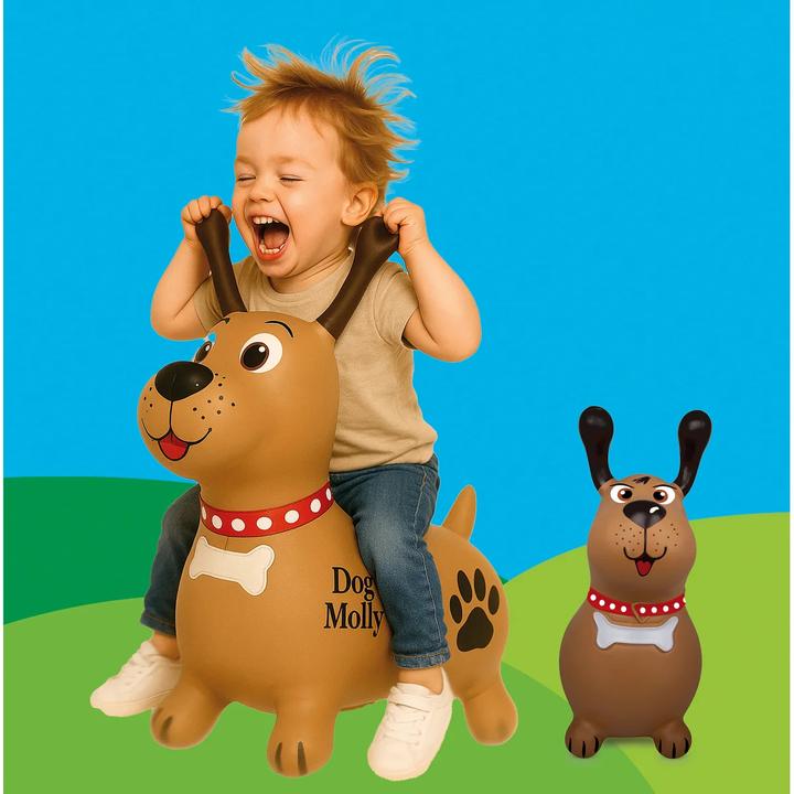 Immagine prodotto Braun Hüpftier Dog Molly mit Pumpe