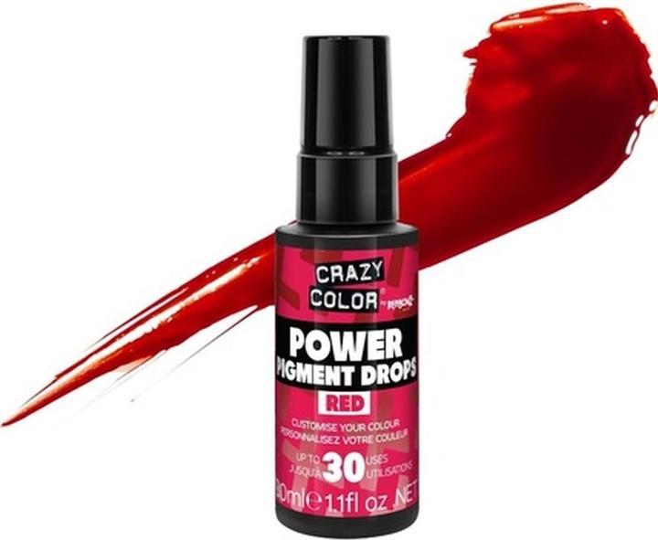 Actual product image Crazy Color Red Power Pigments Ultra Concentrated Custom Toner & Semi-Permanent Dye Vegan Formula 30