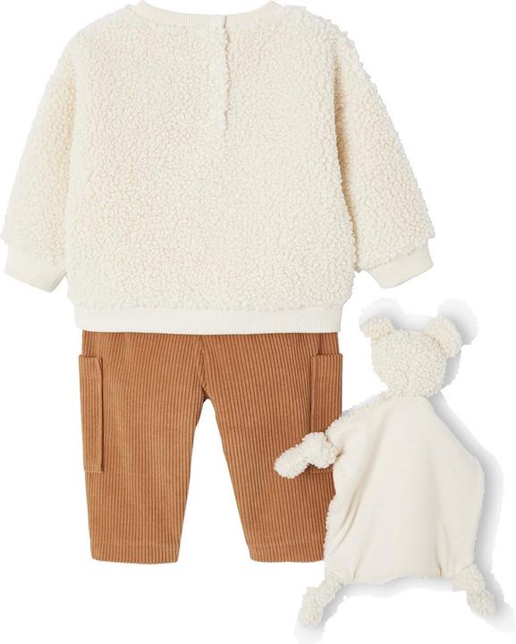 Produktbild Vertbaudet Baby-Set BEAR HUGS: Sweatshirt, Hose & Kuscheltuch, Geschenkbox (68)