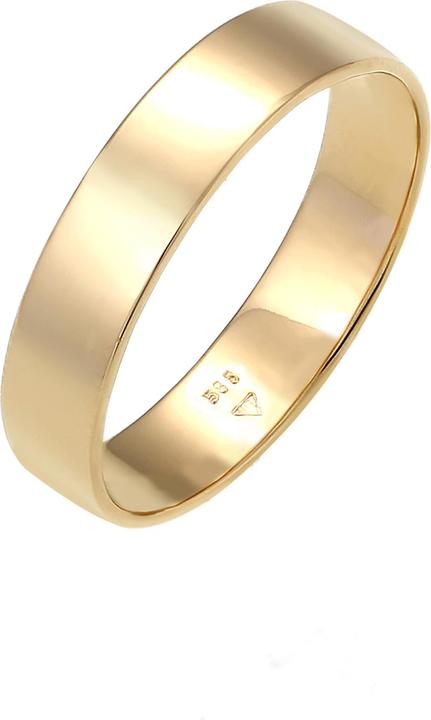 Image du produit Elli PREMIUM Bague Bague d'alliance Basic mariage couple 585 or jaune (58, Argent 925)