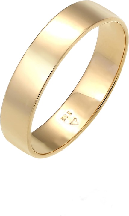 Image du produit Elli PREMIUM Bague Bague d'alliance Basic mariage couple 585 or jaune (58, Argent 925)