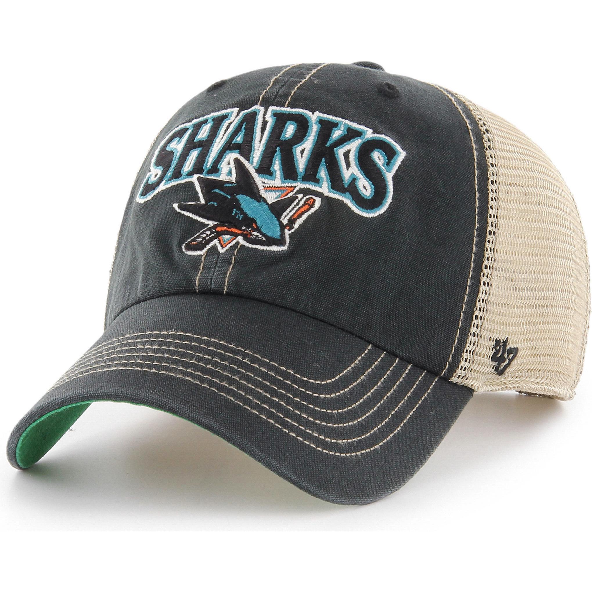 47 Brand, Uomini, Cappellino, Camionista Tuscaloosa San Jose Sharks, Nero, (Taglia unica)