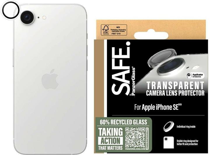 Produktbild PanzerGlass SAFE. Camera Lens Protector transparent iPhone SE (2025) (1 Stk., Apple iPhone SE)