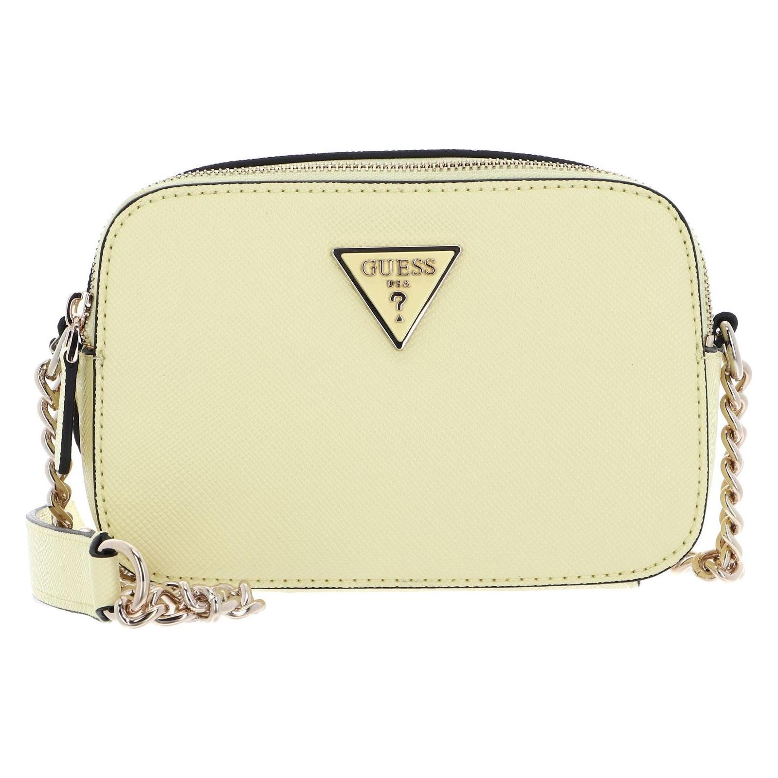 Guess, Damen, Handtasche, Raten Sie Der Umhängetasche Abendbeutel Noelle Crossbody Kamera Hellgelb Hellgelb, Gelb