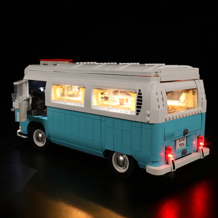 Produktbild BrickBling LED Licht Set für LEGO VW T2 Camper Van (10279) inkl. Fernbedienung