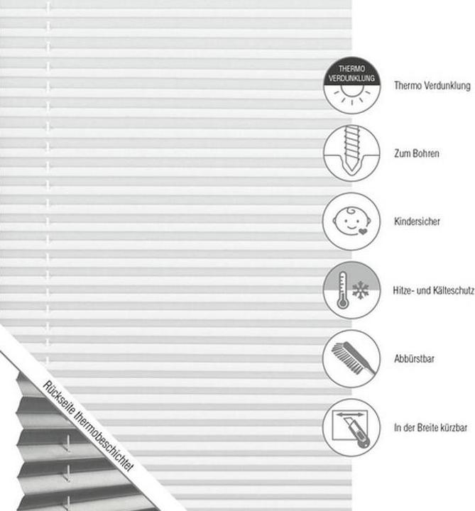 Actual product image Gardinia Plissee Concept Tageslicht (50 x 130 cm)