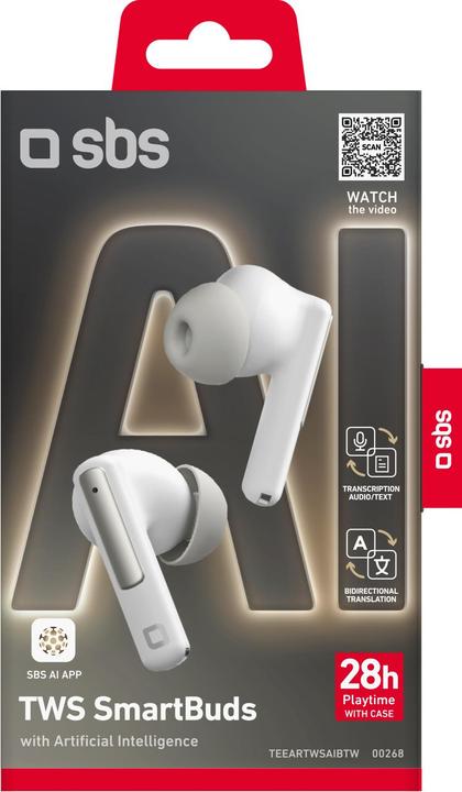 Produktbild SBS AI TrueWireless Headset mit Übersetzungsfunktion (5.50 h, Kabellos)