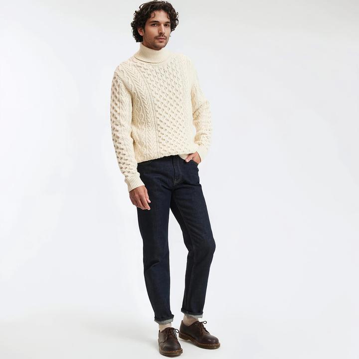 Produktbild La Redoute Collections Rollkragenpullover mit Zopfmuster (L)