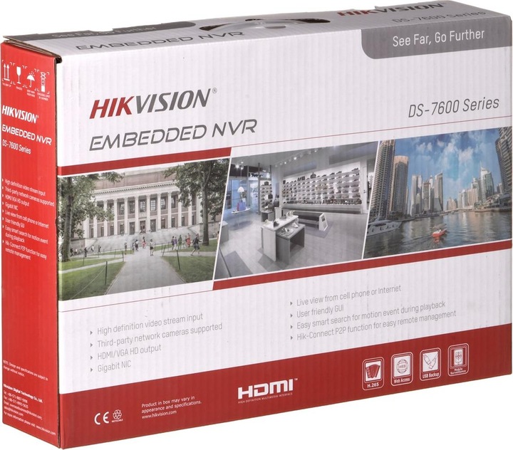 Immagine prodotto Hikvision Registratore di rete 4 canali 1HDD DS-7604NI-K1C (Alimentazione elettrica)
