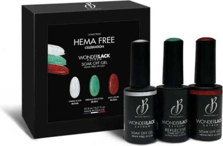 Beautynails Hema Free Coffret X3 Celebration 8ml (Nagellacktrockner)