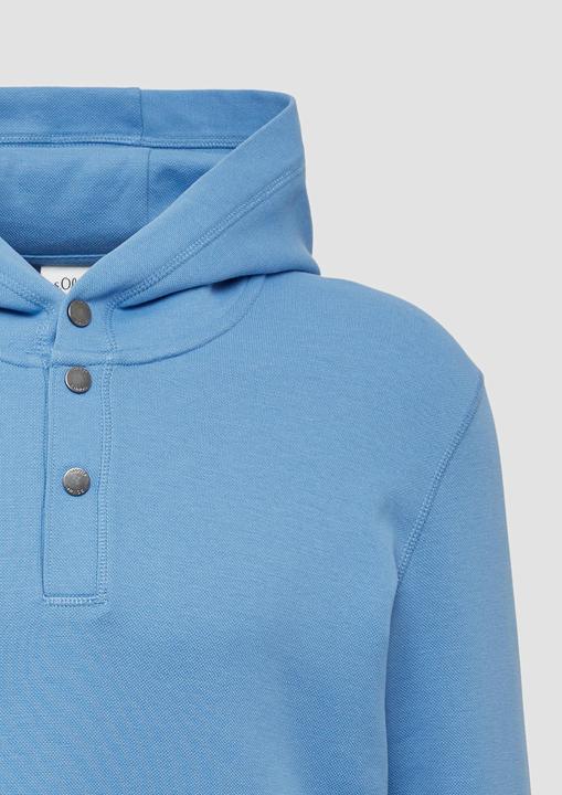 Actual product image S.Oliver Sweatshirt Strukturierter Hoodie mit Druckknöpfen und Kängurutasche (XXL)