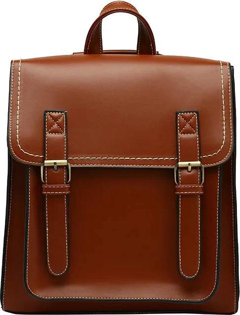 Actual product image Only-Bags.Store Vintage Pu Leather Bag Backpack Fashion Satchel High Quality Leisure Shoulder Bag