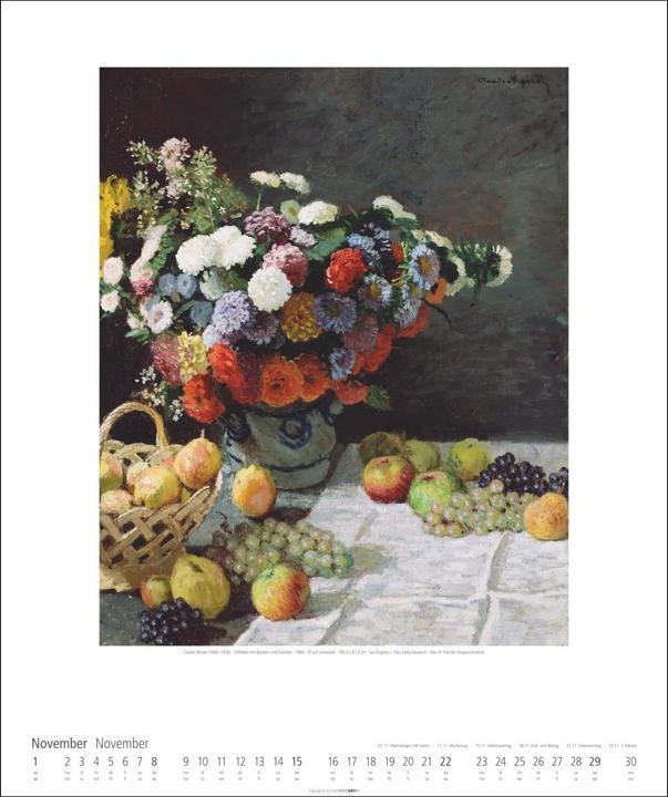Claude Monet Kalender 2026 (46 x 55 cm)
