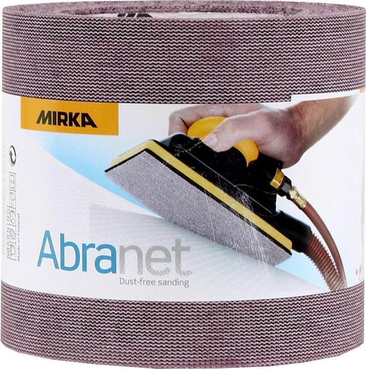 Immagine prodotto Mirka ABRANET Rotolo di carta abrasiva 115mm x 10m P320 Rullo abrasivo Velcro ( 545BY001323R ) (P320)