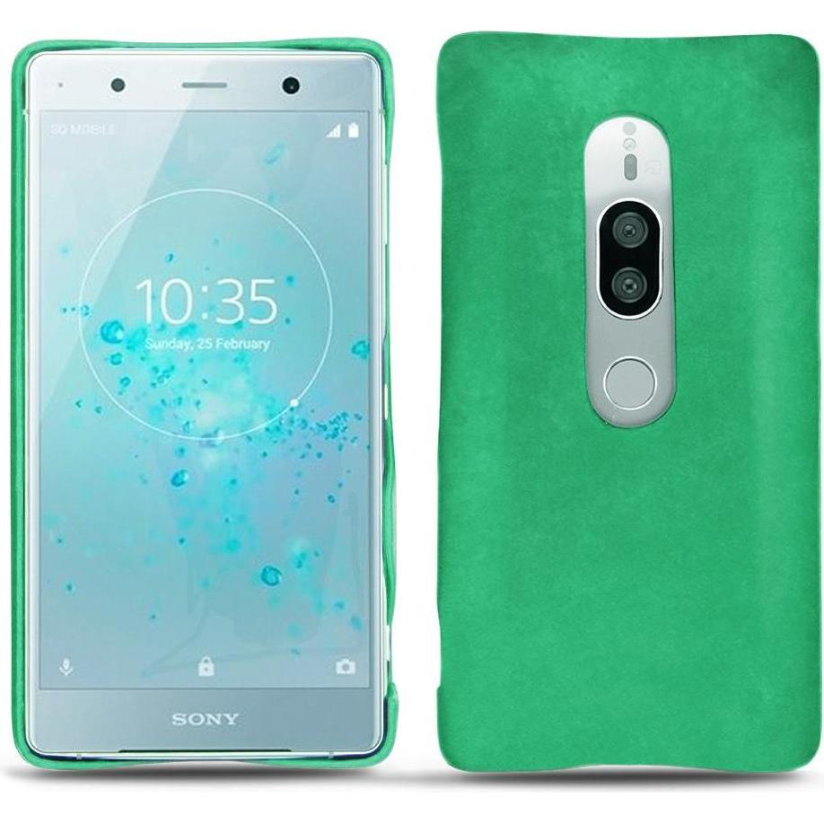 Noreve Lederschutzhülle (Sony Xperia XZ2 Premium), Smartphone Hülle, Grün
