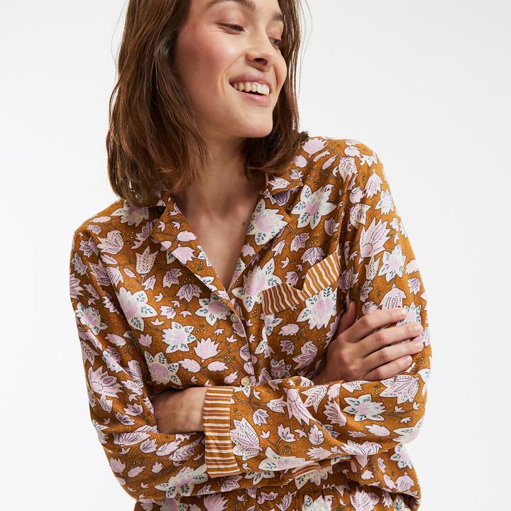 Produktbild La Redoute Collections Pyjama in fliessender Qualität (38)