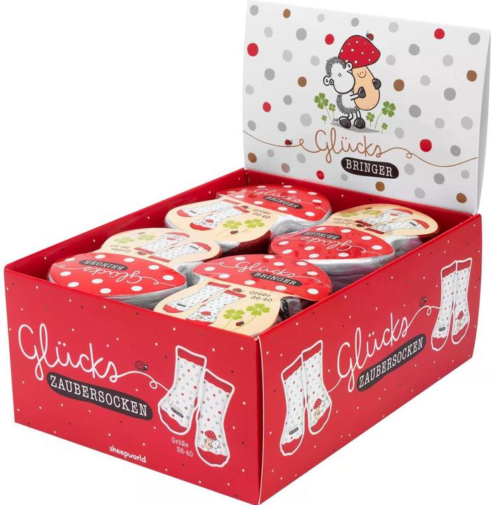 Immagine prodotto Sheepworld Calzini magici con motivo fortunato.70100 (Confezione singola, 36 - 40)