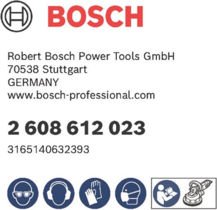 Produktbild Bosch Professional Zubehör Schaumstoffscheibe hart (gelb), Ø 170 mm