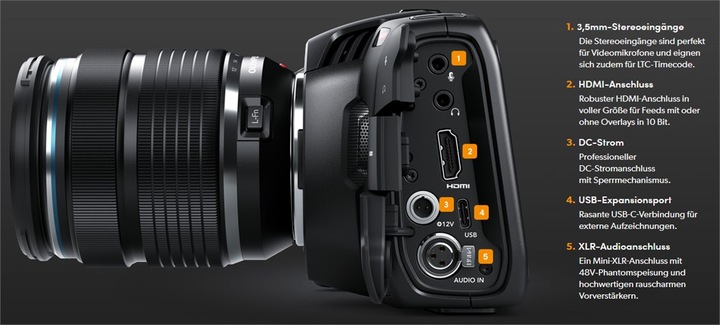 Actual product image Blackmagic Pocket Cinema (8 Mpx, 60p)