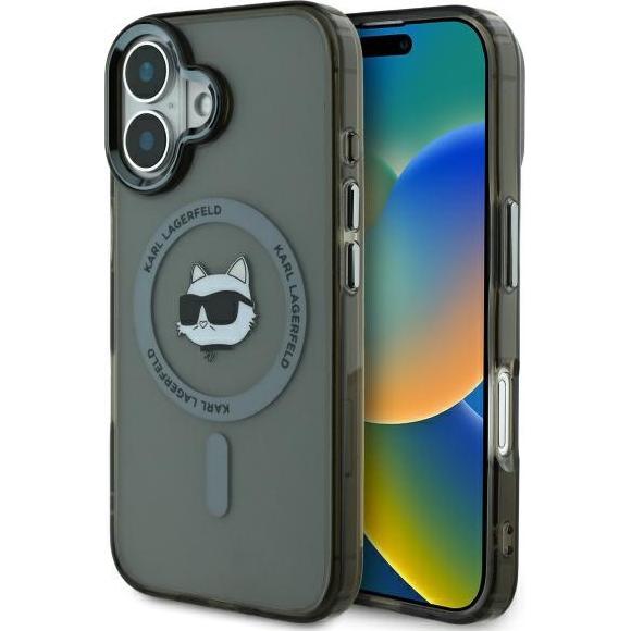 Karl Lagerfeld KLHMP16MHLSCHK iPhone 16 Plus 6.7" czarny/black hardcase IML Metal Choupette Head Mag (Apple iPhone 16 Pl...