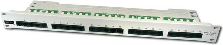 Produktbild Digitus 19 Zoll CAT 3 ISDN Panel 25 Port