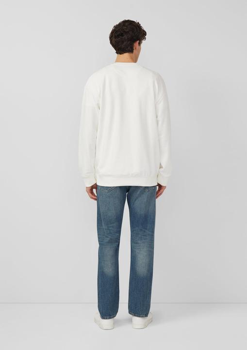 Produktbild s.Oliver Sweatshirt Weiches Sweatshirt mit Artwork im Relaxed Fit (M)