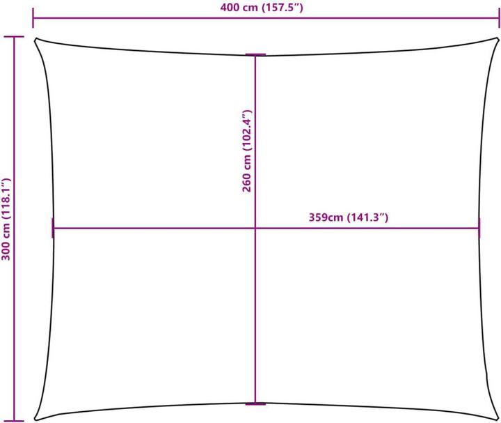 Produktbild vidaXL Sonnensegel (300 x 400 cm)