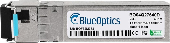 Actual product image BlueOptics Gigamon SFP28-25G-BX-U-40KM compatible SFP28 BO04Q27640D