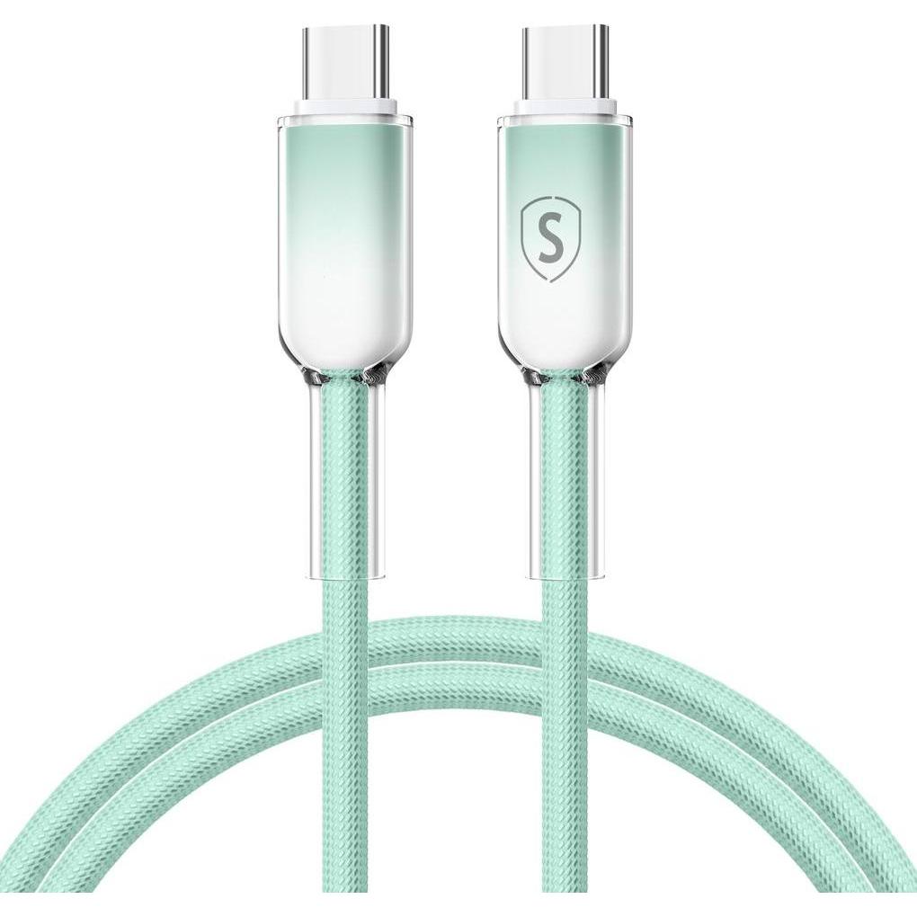 SIGN Dynamic Series USB-C to USB-C Cable 60W, 1m – Green (1 m, 60 W), Cavo USB