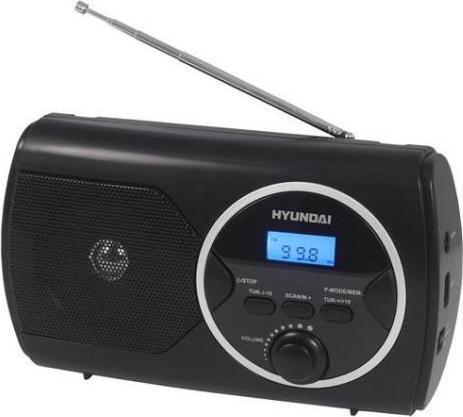 Actual product image Hyundai RO PR570PLLUB Black radio station