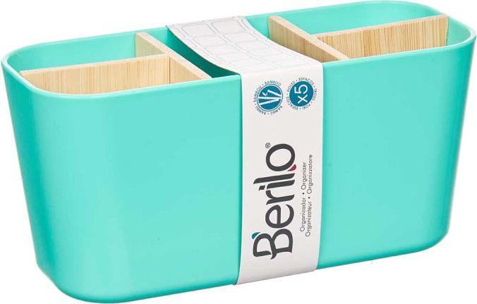 Actual product image Berilo oval organizer 5 holes bamboo mint