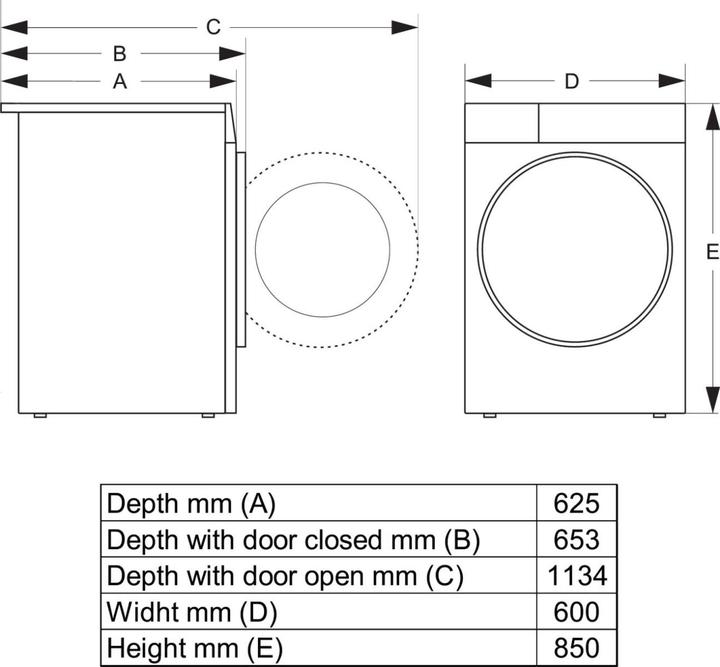 Actual product image Gorenje DPNA83W (8 kg)