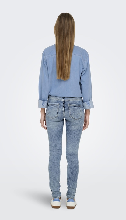 Actual product image Only Onlblush Mid Sk Ank Db Dnm Tai (32)