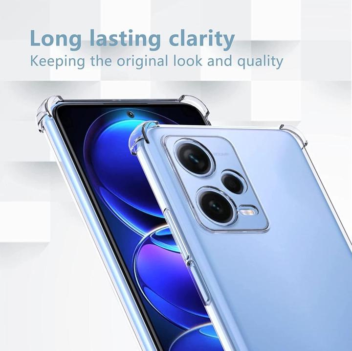 Produktbild Screenguard Xiaomi Redmi Note 12 Pro+ 5G Hülle Crystal Soft Airbag Bumper (Xiaomi Redmi Note 12 Pro+ 5G)