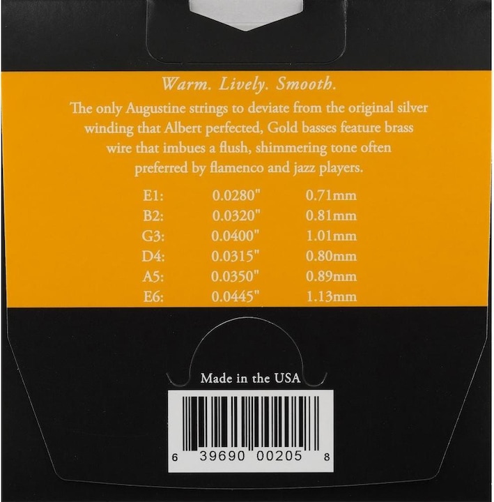 Image du produit Augustine Taux de l'or (6 x, Guitare, 0.04")