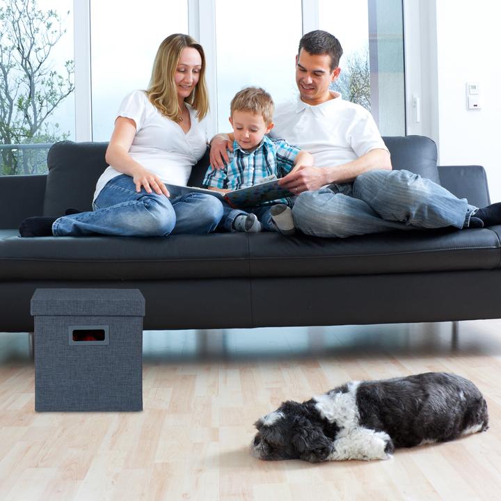 Actual product image Relaxdays storage footstool