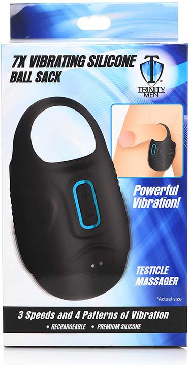 Actual product image Frisky TM Vibrating Silicone Testicle Massager (3.50 cm)