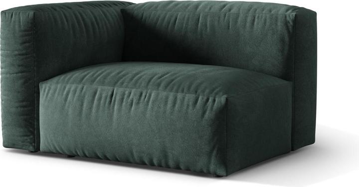 Image du produit Micadoni Chauffeuse Gauche, "Martina", 1 Place, 121x106x75 Fabriqué en Europe (Canapé modulaire, 1 place)