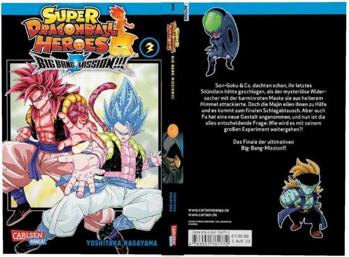 Actual product image Super Dragon Ball Heroes Big Bang Mission!!! 3 (German, Yoshitaka Nagayama, Martin Gericke, 2023)