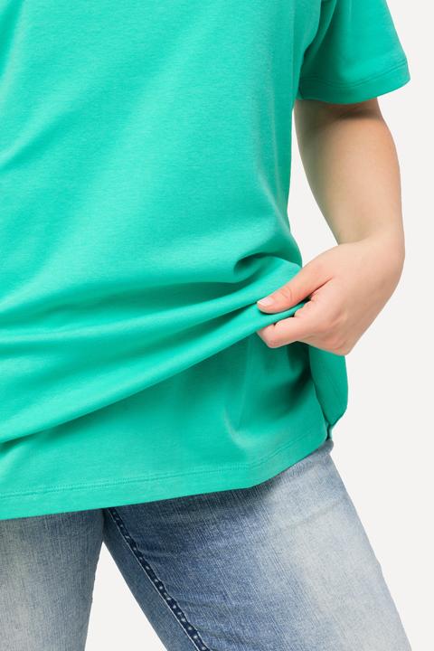 Produktbild Ulla Popken Shirt, doppellagige Vorderseite, Slim, Rundhals, Halbarm (56)
