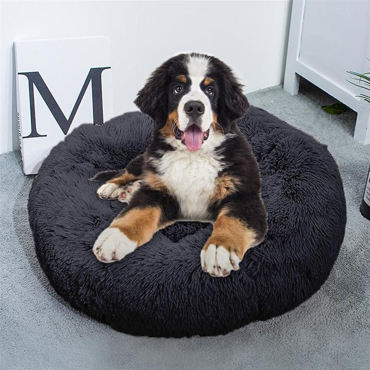 Image du produit Intirilife Lit pour animaux domestiques en gris diamètre 100 cm (Chat, Chien)