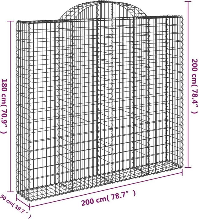 Produktbild vidaXL Gabionenkorb