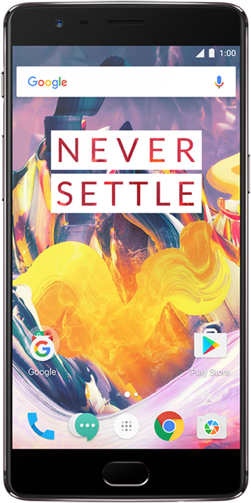 Produktbild OnePlus 3t (64 GB, Gunmetal, 5.50", Dual SIM, 16 Mpx, 4G)