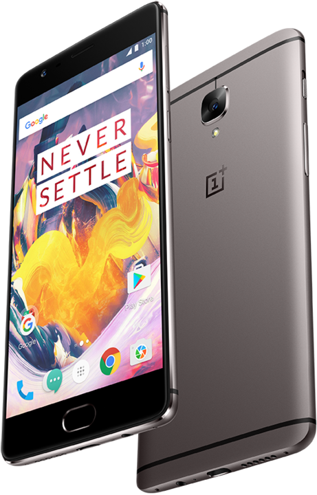 Produktbild OnePlus 3t (64 GB, Gunmetal, 5.50", Dual SIM, 16 Mpx, 4G)