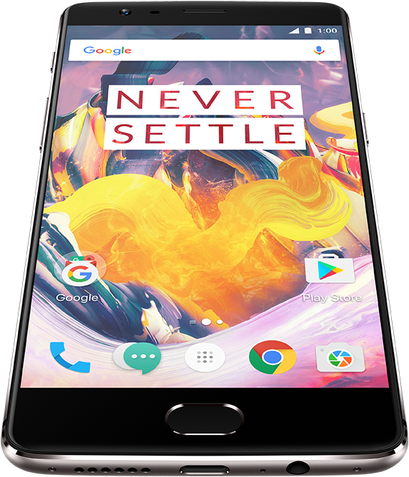 OnePlus 3t (64 GB, Gunmetal, 5.50", Dual SIM, 16 Mpx, 4G)