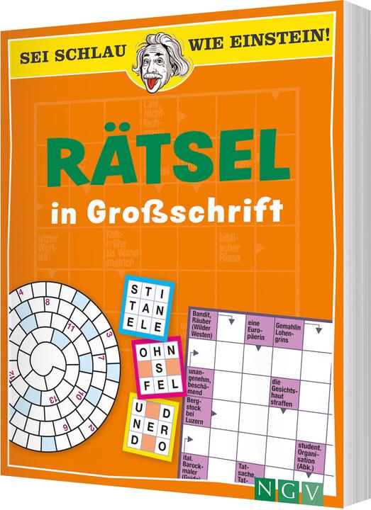 Produktbild Sei schlau wie Einstein! - Rätsel in Grossschrift (Deutsch, 2022)