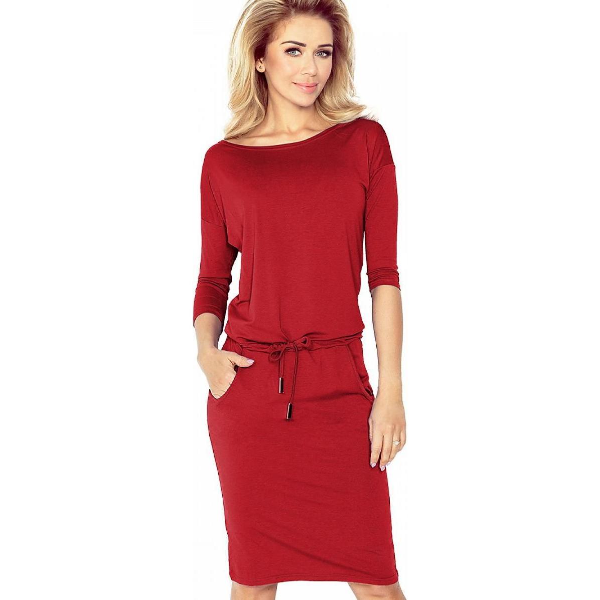 Numoco, Kleider, Alltagskleid, Rot, (XS)
