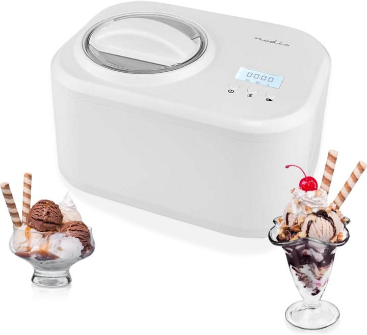Actual product image Nedis Ice cream maker | 1.0 l | White | Plastic